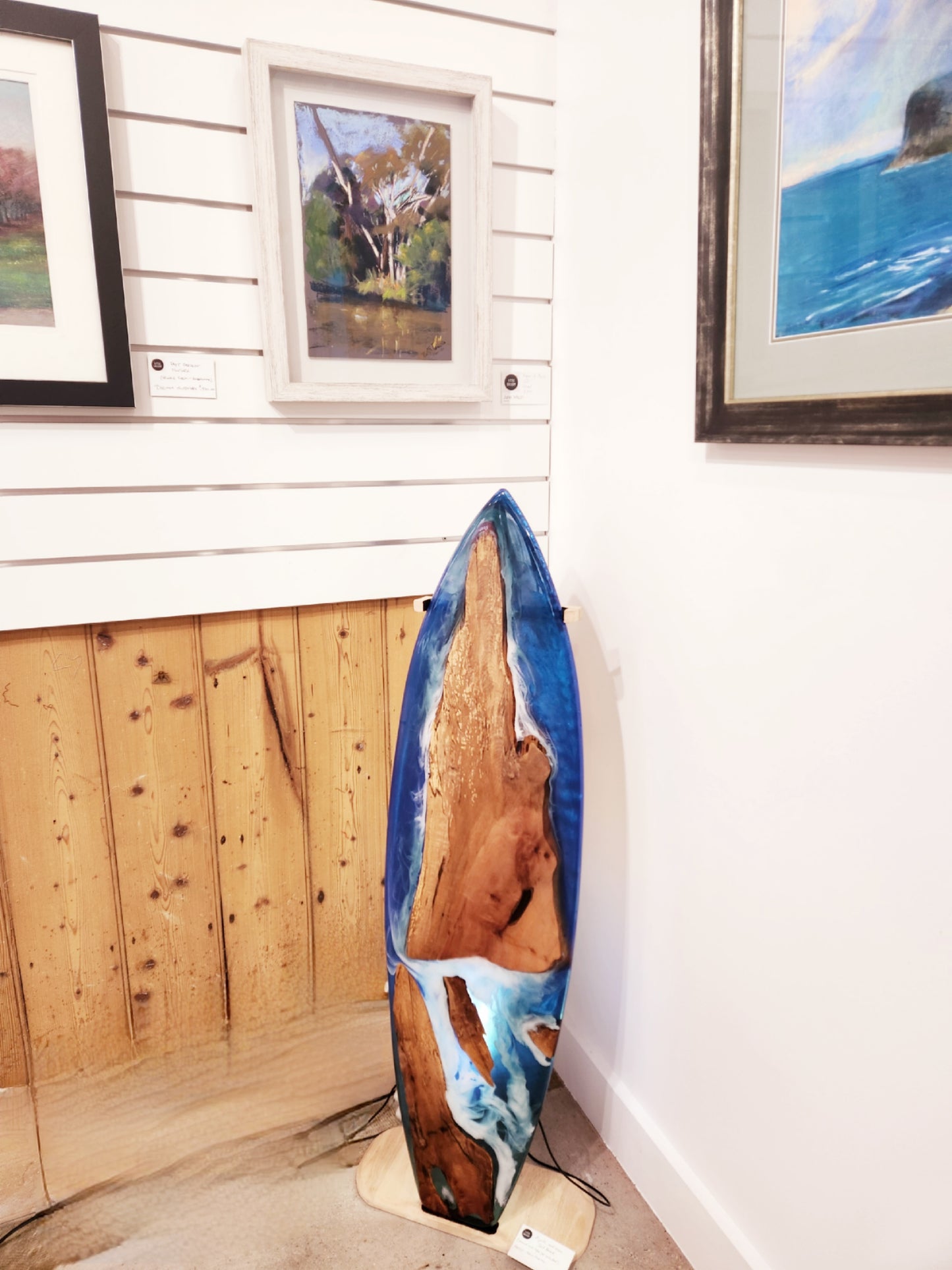 Myrtle and Resin Decorative Surf Board