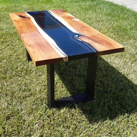 Blackwood with Black Resin Coffee Table