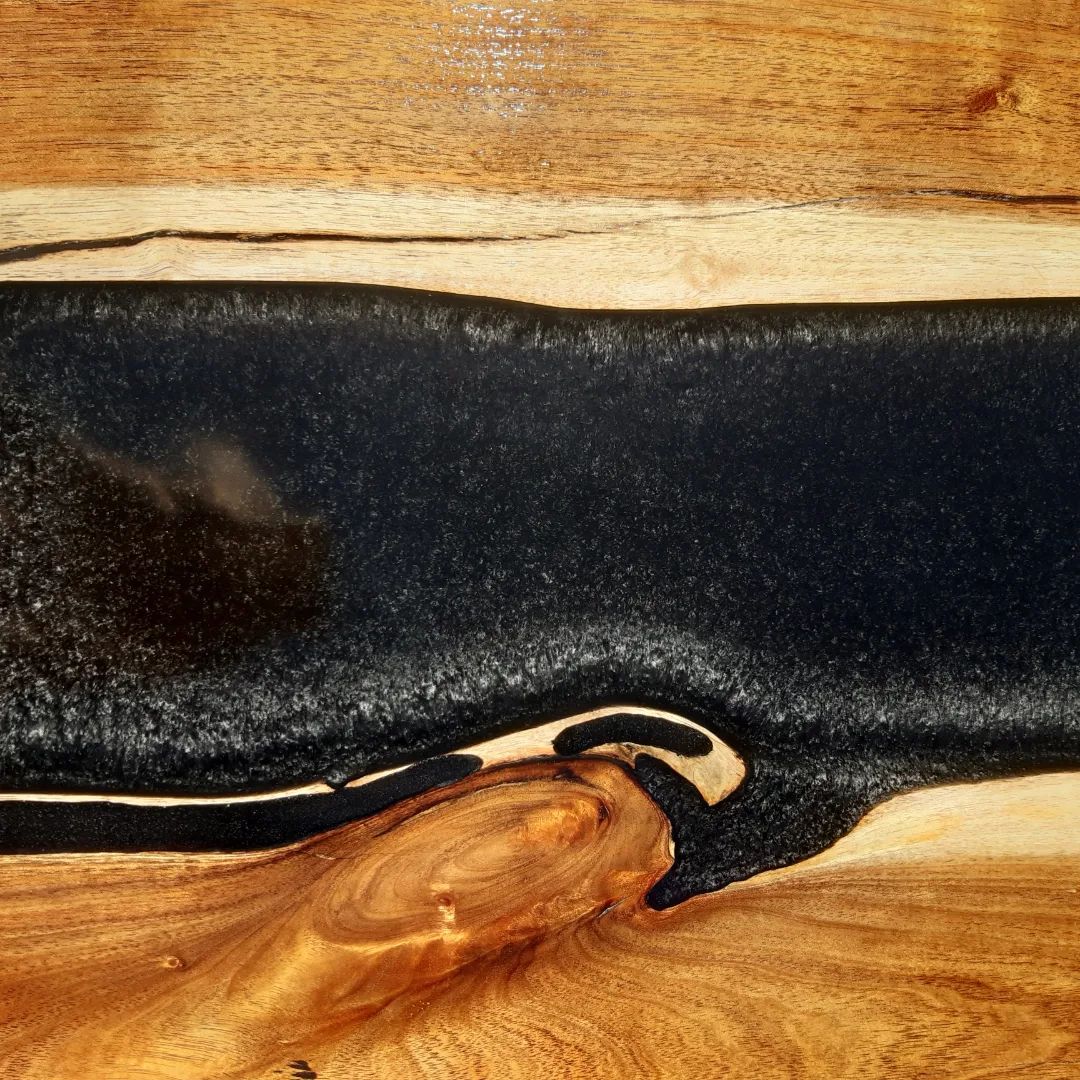 Blackwood with Black Resin Coffee Table