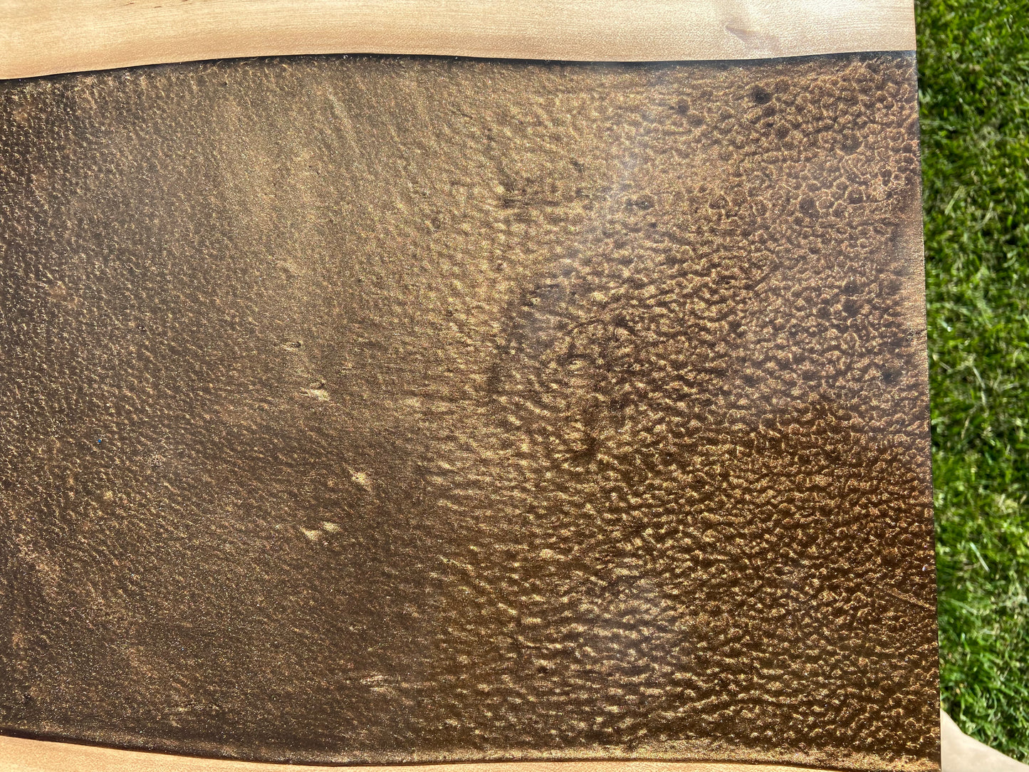 Black Heart Sassafras Resin River Dining Table